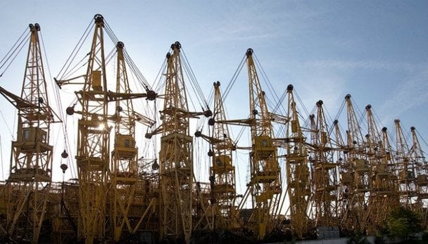 Кладовище кранів / Фото: kyiv.info