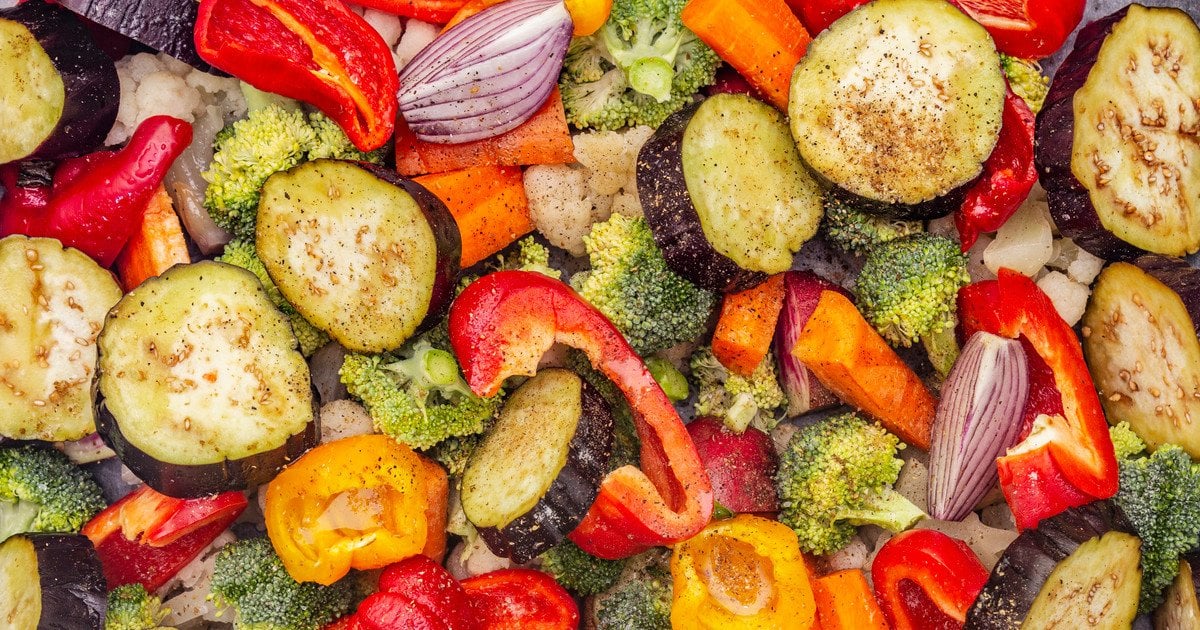 Запечені овочі в часниковому маринаді