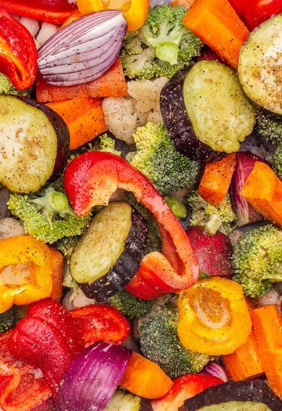 Запеченные овощи в чесночном маринаде