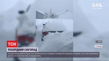 На востоке Канады выпало сразу 70 сантиметров снега