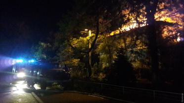 Горить санаторій Червоні зорі в Одесі_01 / © Думская