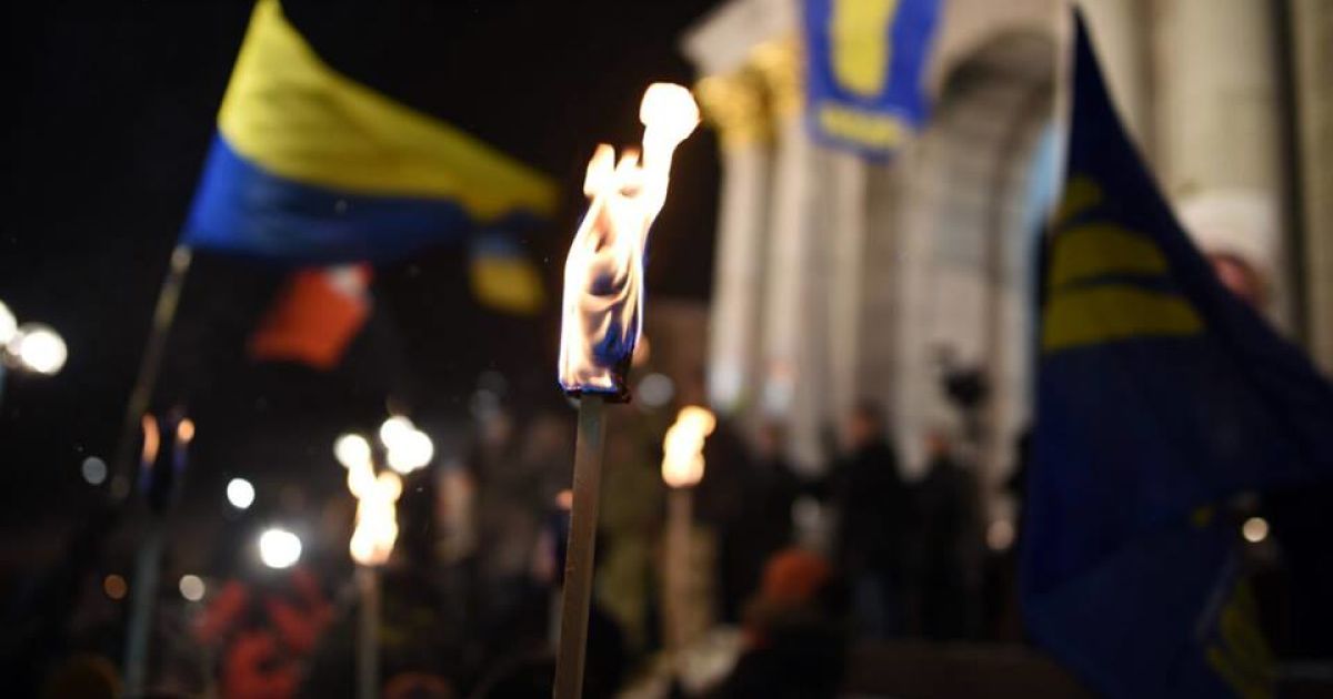 Смолоскипна хода у Києві. / © Громадське ТБ