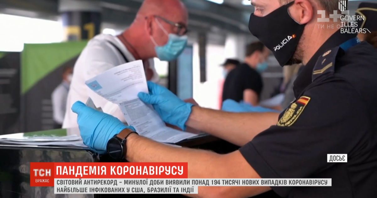 За сутки в мире выявлено более 194 тысяч новых случаев коронавируса