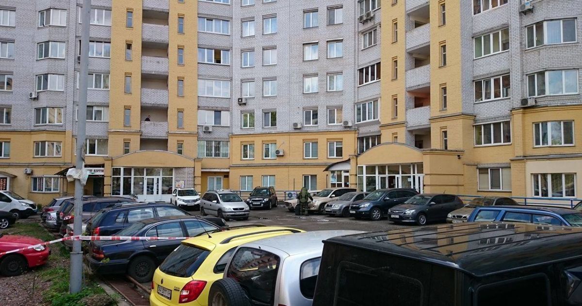 Вибух машини Київ, Краснова, Академмістечко_7 / © Фото Ивана Воробьева/ТСН