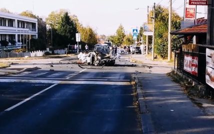 В Белграде посреди дороги взорвалось авто с отцом известной сербской телеведущей