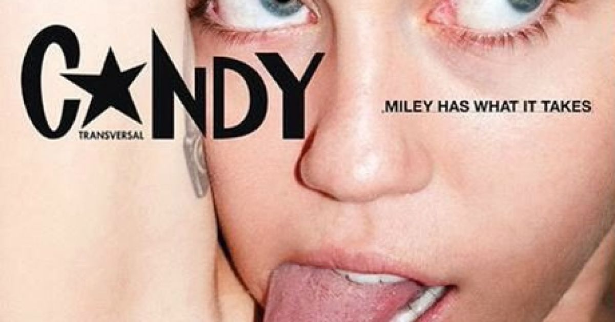 Майлі Сайрус повністю роздягнулася для глянцю / © candy.byluisvenegas.com