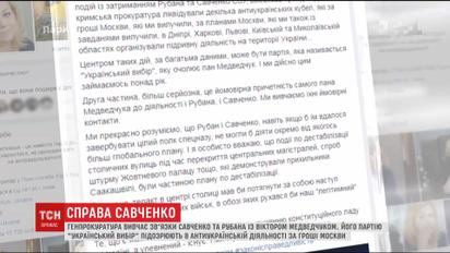 Партию Медведчука "Украинский выбор" подозревают в антиукраинской деятельности