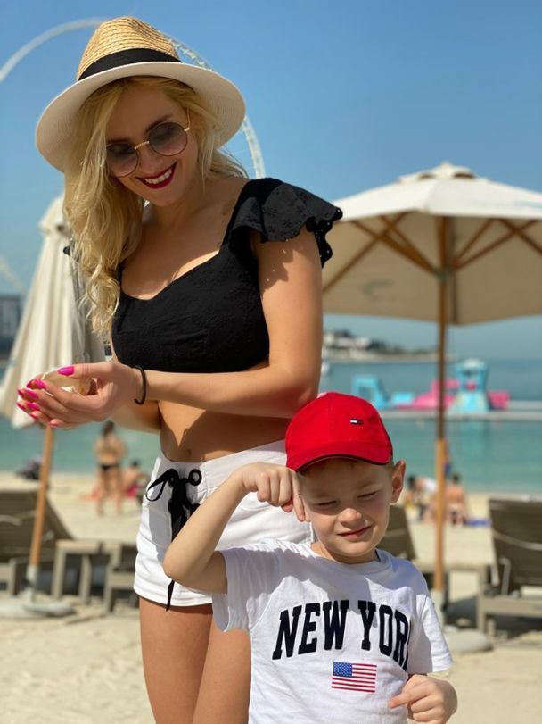 Ірина Федишин з сином / © instagram.com/irynafedyshyn