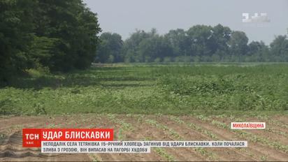 15-річний хлопець загинув від удару блискавки у Миколаївській області