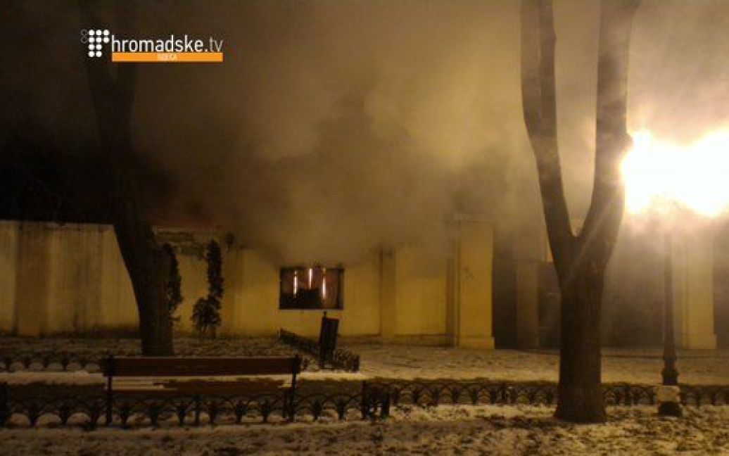 В центре Одессы горит летний театр / © Twitter/Громадське.Одесса