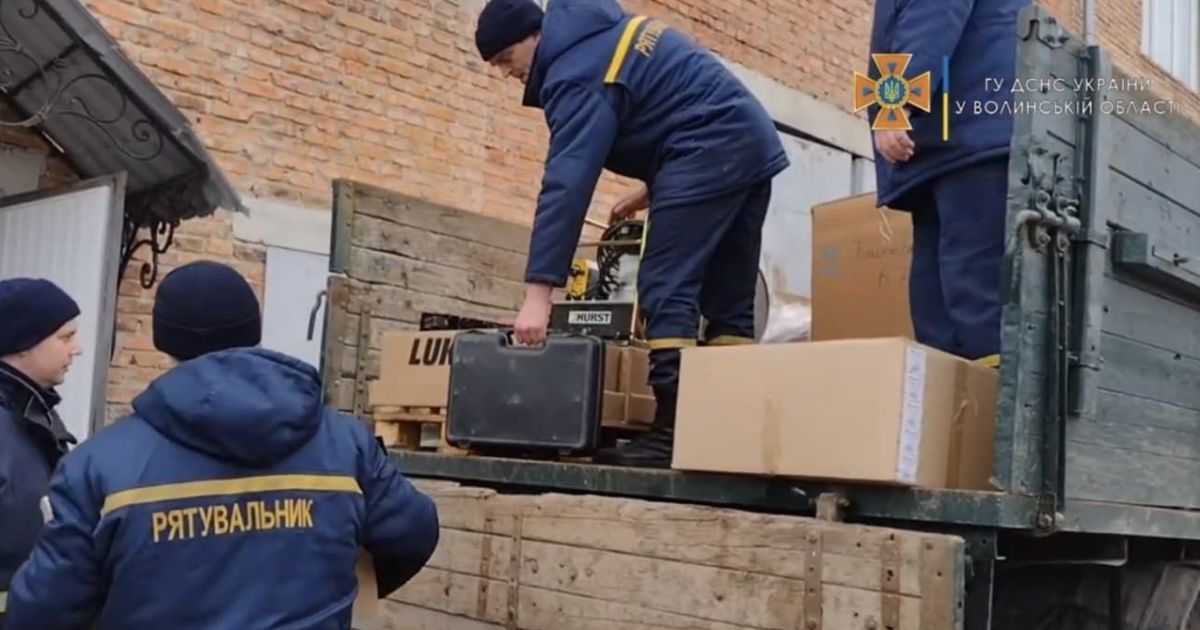 Українські рятувальники отримали гуманітарну допомогу з Німеччини – відео