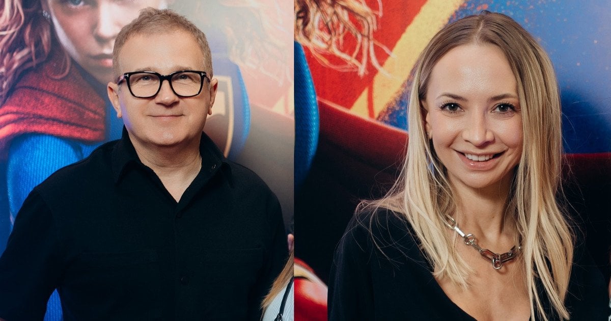 Гости на премьере фильма "Супергерл": Юрий Горбунов в белых шортах, Ирина Сопонару — в мини с пайетками