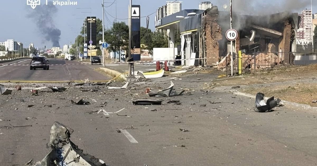 Наслідки удару по АЗС