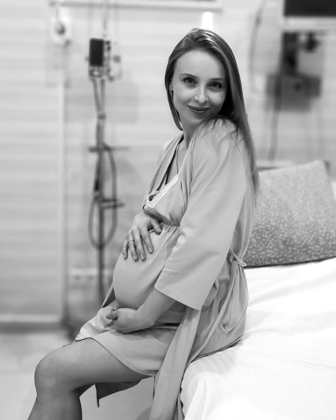 Анна Сагайдачная в роддоме / © instagram.com/annasagaidachnaya