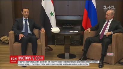 В Сочи российский президент принял в своей резиденции сирийского диктатора Башара Асада