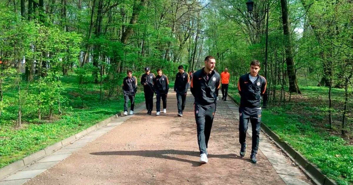 Игроки "Шахтера" полюбовались Львовом перед битвой с "Брагой"