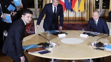 Нормандський саміт, Зеленський, Путін, Макрон, Меркель / © Associated Press