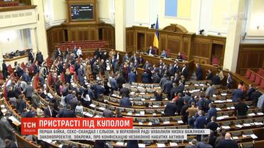 В режиме "скандал": депутаты отличились первой дракой, перепиской с проституткой и слезами