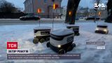 В Эстонии из-за снегопада образовалась настоящая пробка из роботов-курьеров