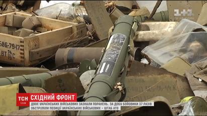 За добу бойовики 37 разів обстріляли позиції українських військових