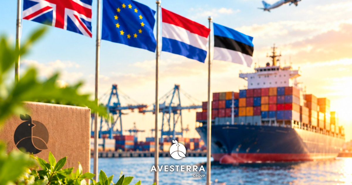 Avesterra Group успішно здійснила перші поставки до країн ЄС та Великої Британії