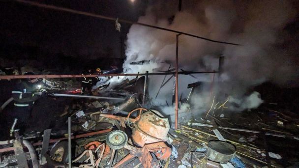 Росіяни вночі проти 28 березня вдарили дронами по місту Запоріжжя.