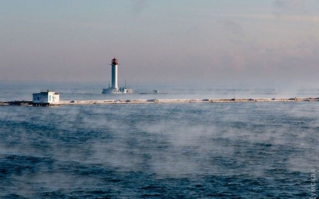 В Одесі через морози запарувало море / © Думская