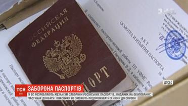 Власникам російських паспортів на окупованому Донбасі можуть заборонити в'їзд до ЄС