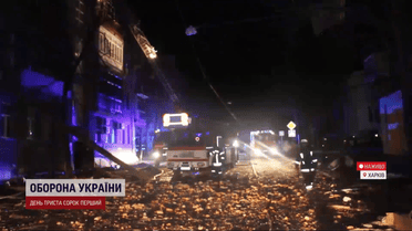 Влучання ракети у багатоповерхівку у Харкові