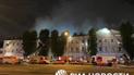 У центрі Москви спалахнув гуртожиток університету Міноборони РФ: відео