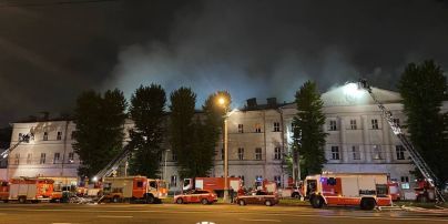 У центрі Москви спалахнув гуртожиток університету Міноборони РФ: відео