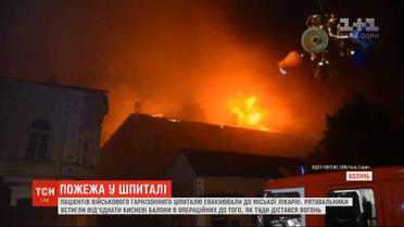 В военном госпитале Луцка произошел пожар