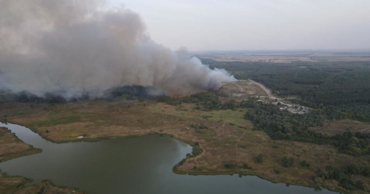 пожежа на сміттєзвалищі під Полтавою_3 / © kolo.poltava.ua