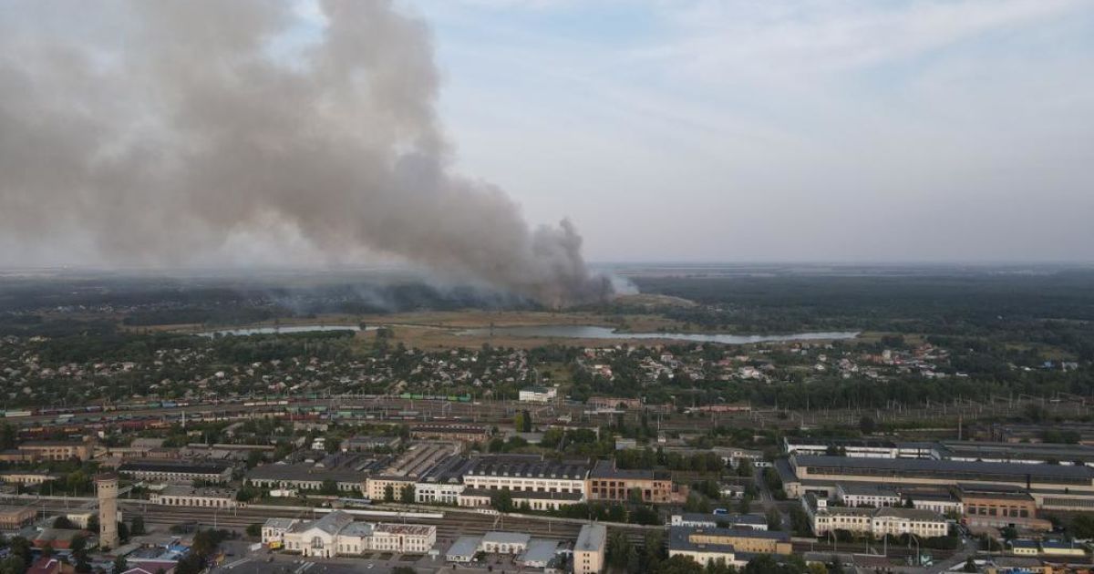 пожежа на сміттєзвалищі під Полтавою_1 / © kolo.poltava.ua