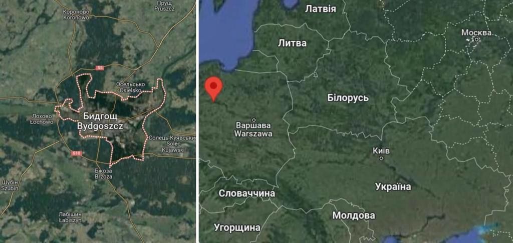 Бидґощ розташоване у центральній частині Польщі / © 