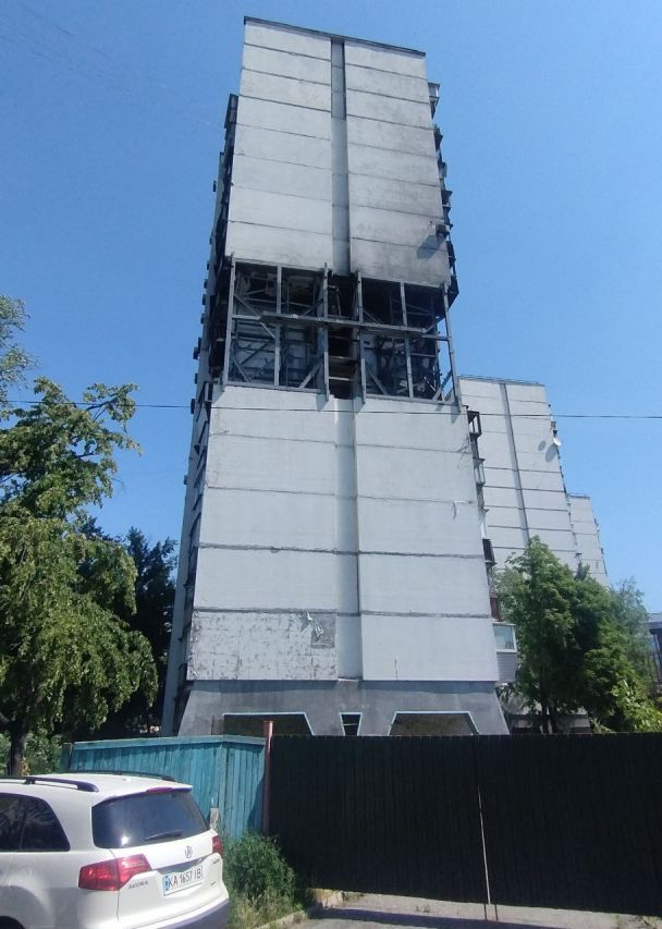 Пошкоджений після вибуху газу будинок