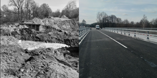 Было/стало / Фото: Служба восстановления и развития инфраструктуры в Киевской области