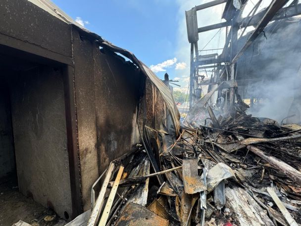 Авіаудар по Костянтинівці / Фото: Telegram начальника Донецької ОВА Вадима Філашкіна