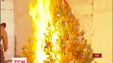 Киевляне отметили Новый год с пожарами