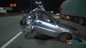 Авария на ночной столичной дороге: легковой автомобиль понесся под фуру