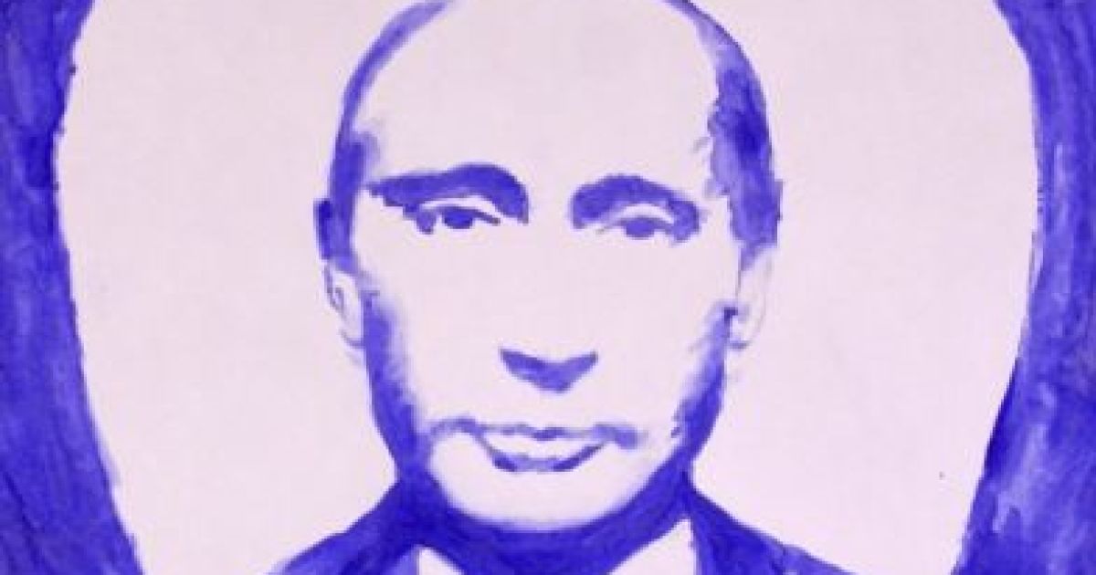 Россиянка нарисовала грудью Путина / © metronews.ru