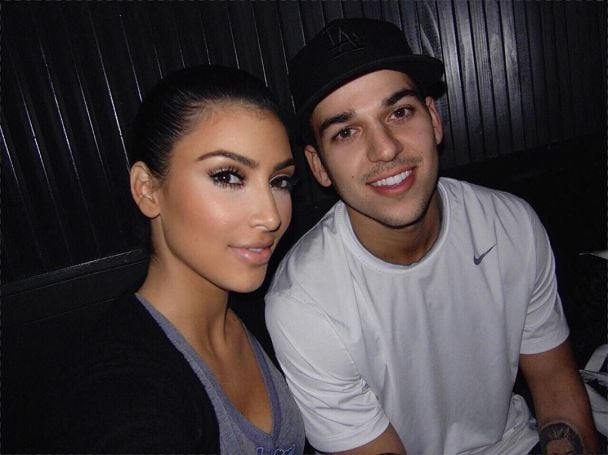 Ким с братом Робом / © instagram.com/kimkardashian