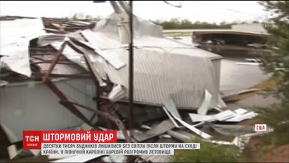 Почти сто тысяч домов остались без света в штате Северная Каролина