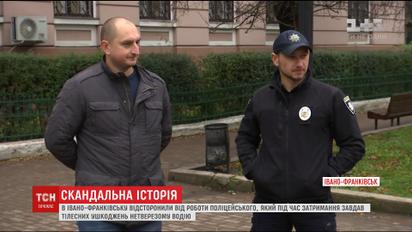 В Ивано-Франковске отстранили от работы полицейского, который сломал палец нетрезвому водителю