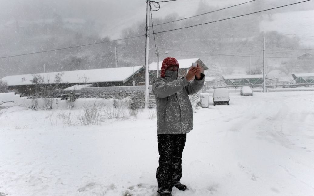 Испанию накрыло снегом / © Reuters