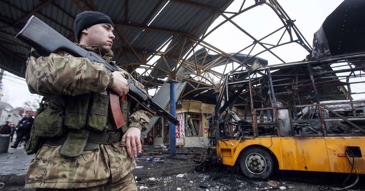 11 февраля в Донецке обстреляли автостанцию
