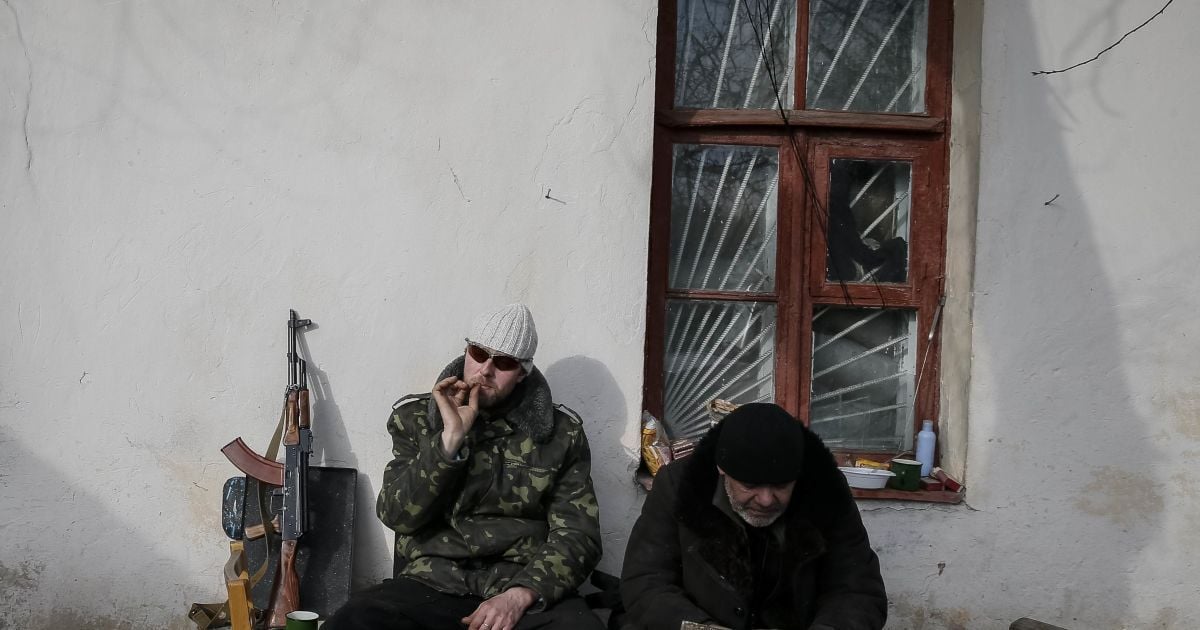 Силы АТО под Дебальцево