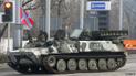 Російська системи ППО"Стріла-10" на вулицях Донецька