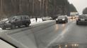 Киев остановился в пробках из-за гололеда и аварий