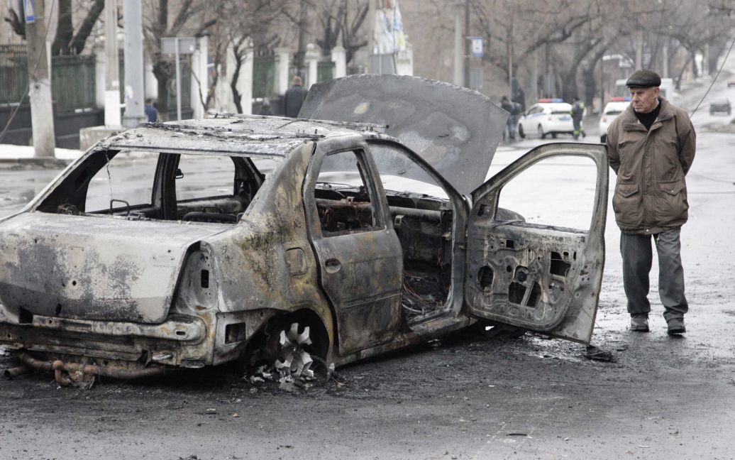 В Донецке снаряд разорвался на остановке / © Reuters
